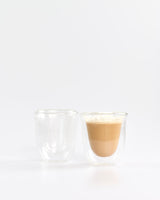 Double Walled Glass Cappuccino Cups - Set of 2