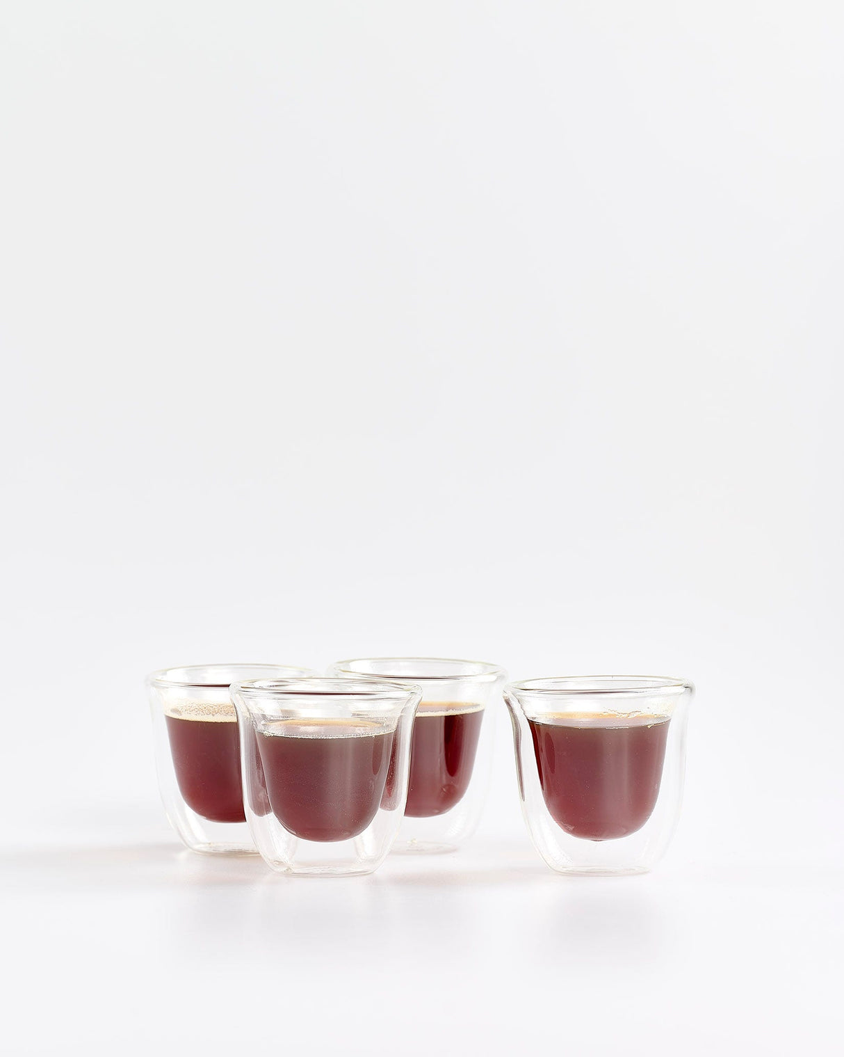 Double Walled Glass Espresso Cups - Set of 4