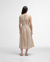 Multi Gingham Penelope Midi Dress