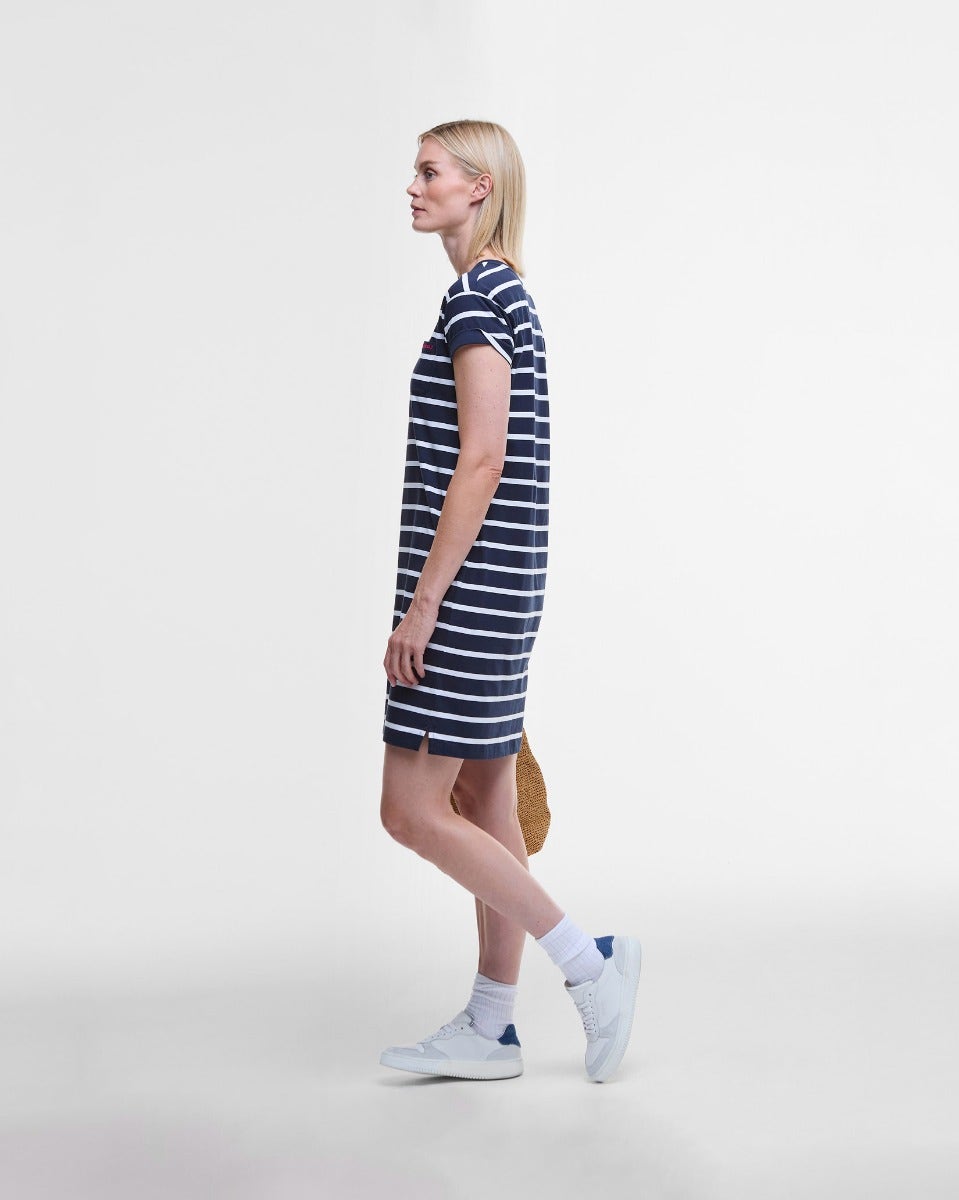 Navy & White Stripe Otterburn Cotton Dress