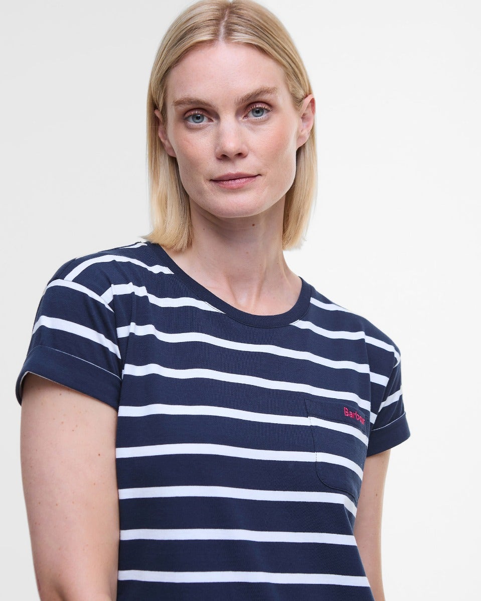 Navy & White Stripe Otterburn Cotton Dress