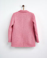 Dusty Pink Leaf Donegal Wool Jacket