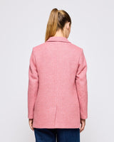 Dusty Pink Leaf Donegal Wool Jacket