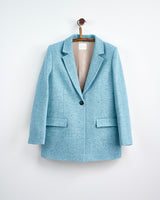 Sky Leaf Donegal Wool Jacket