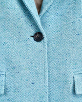 Sky Leaf Donegal Wool Jacket