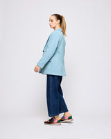 Sky Leaf Donegal Wool Jacket