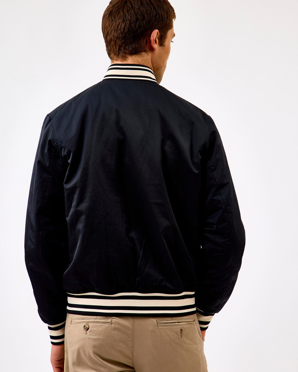 Black Varsity Tech Jacket