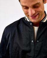 Black Varsity Tech Jacket