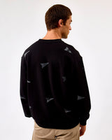 Black Flag Motif Sweatshirt