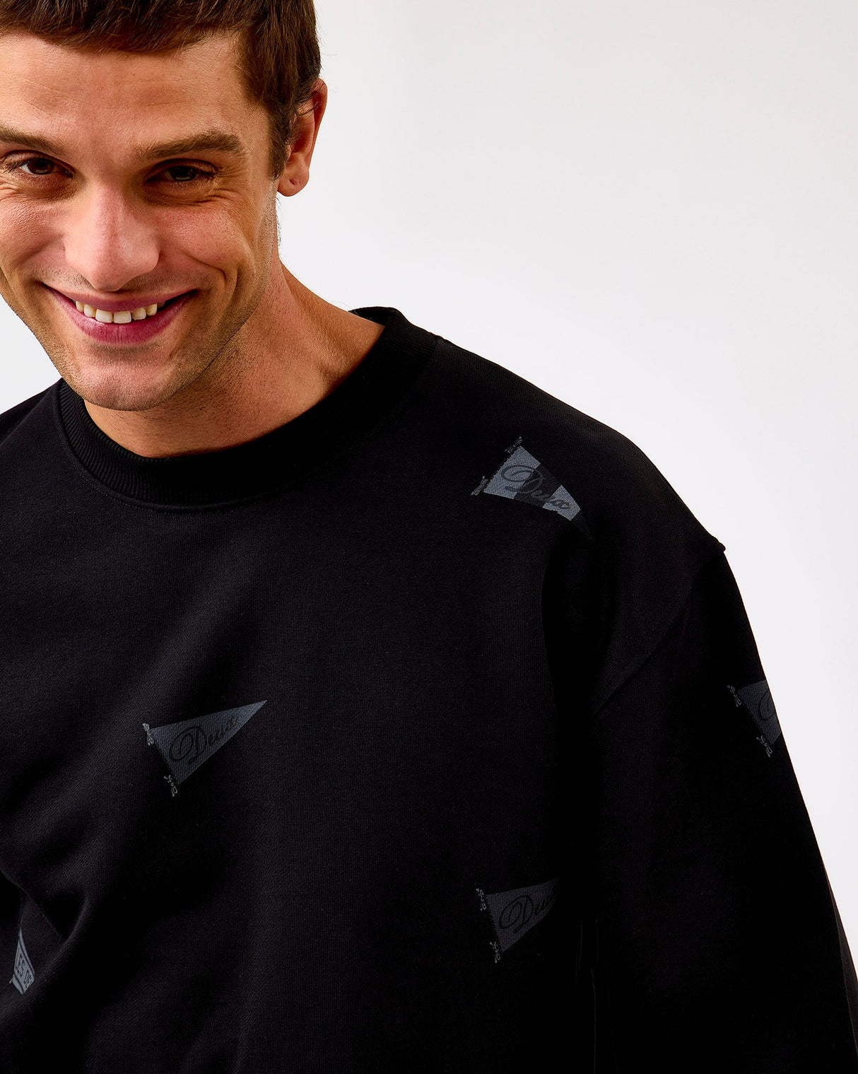 Black Flag Motif Sweatshirt