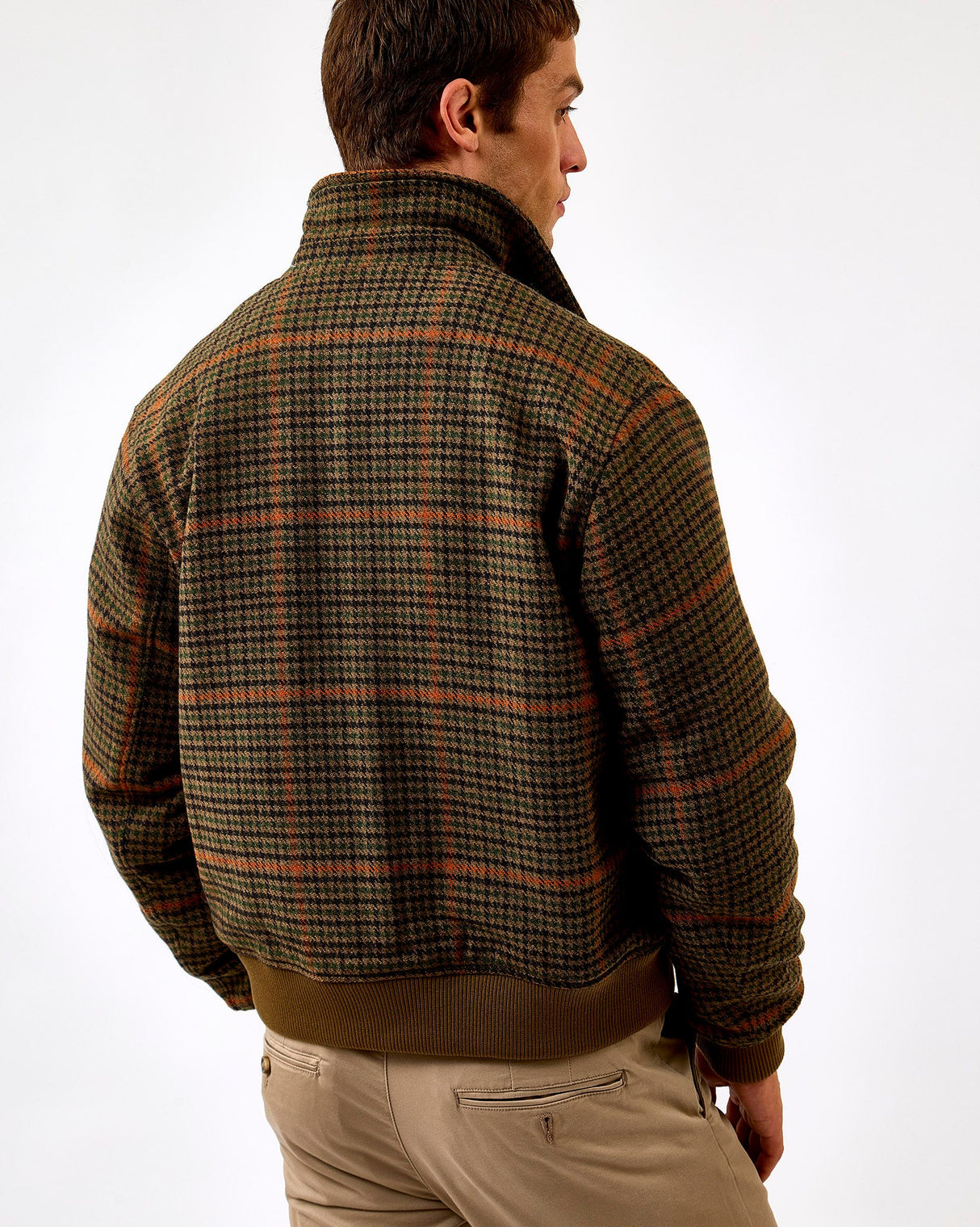 Teak Brown Varsity Houndstooth Jacket