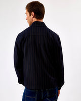 Dark Navy Marseille Pinstripe Hybrid Jacket