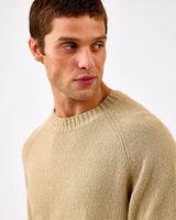 Dark Sand Brad Round Neck Knit Jumper