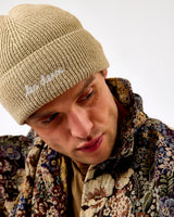 Dark Sand Brad Rib Beanie Hat