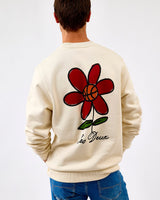 Ivory Flower Basket Sweatshirt