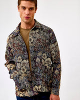 Black Hugh Jacquard Overshirt