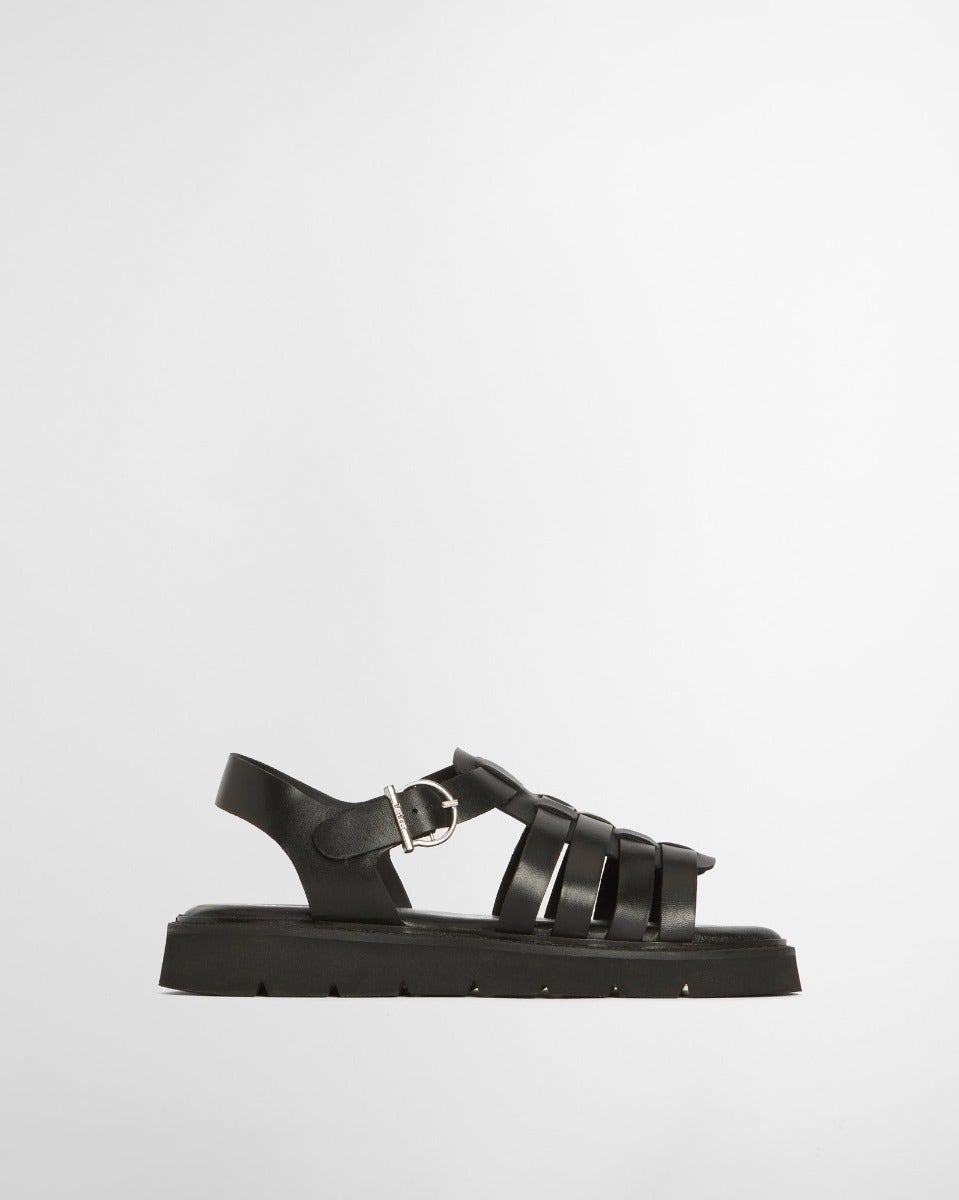Black Otterburn Fisherman Sandal
