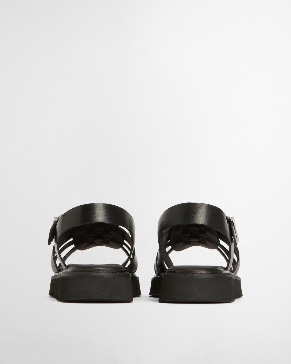 Black Otterburn Fisherman Sandal