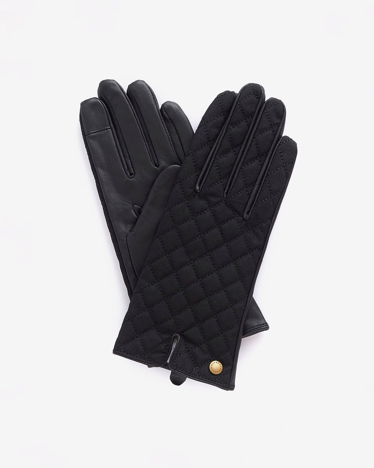 Black Scarlet Quilted Gloves