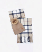 Rosewood Barbour Wool Hat & Scarf Gift Set