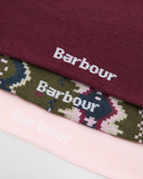 Olive Fair Isle Barbour Sock Gift Set