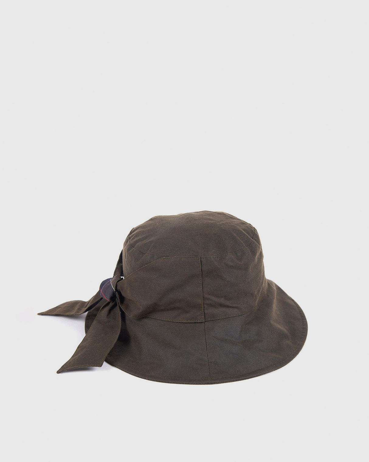 Olive-Tartan-Brambling-Waxed-Cotton-Hat