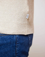 Light Sand Karl Roll Neck Knit Jumper