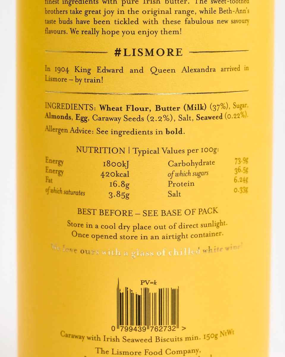 Lismore Caraway with Irish Seaweed Biscuits