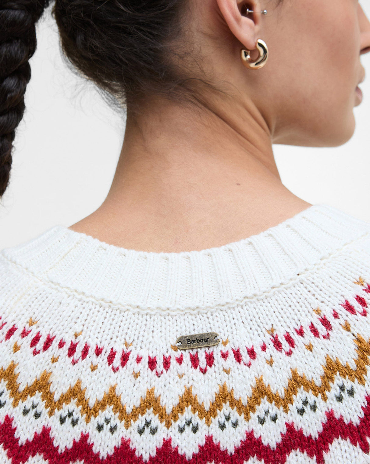 Cloud Fair Isle Detail Tidal Knit Jumper