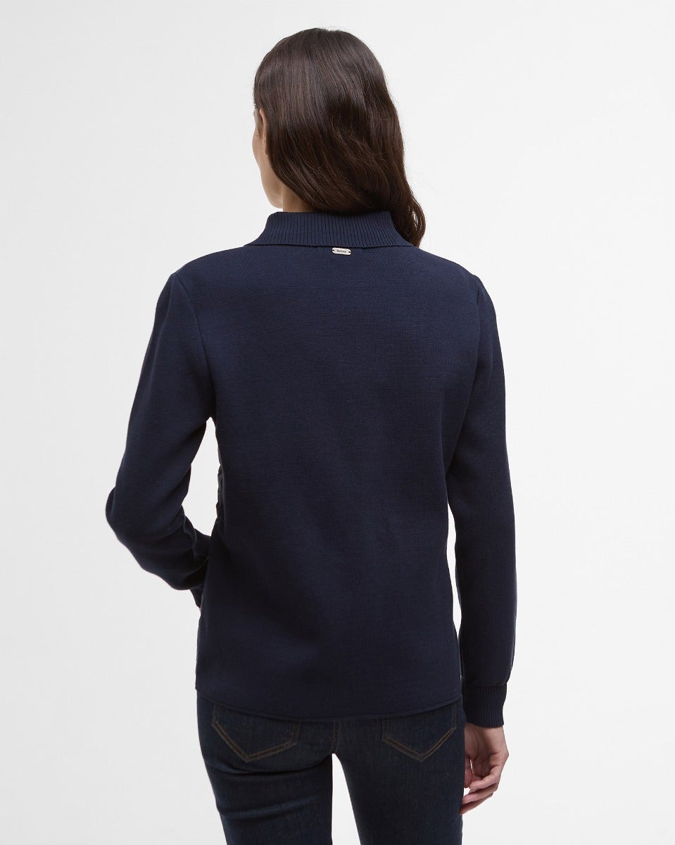 Navy Hollies Knitted Cardigan