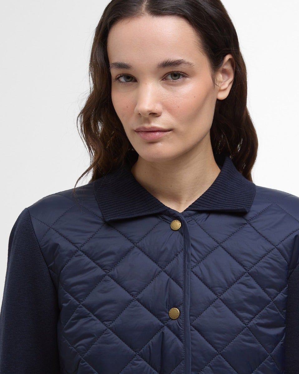 Navy Hollies Knitted Cardigan