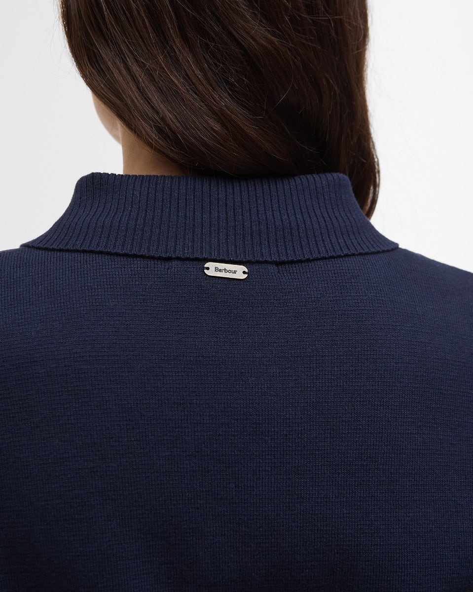Navy Hollies Knitted Cardigan
