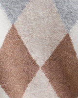 Taupe, Cream & Grey Diamond Pattern Silvia Cardigan