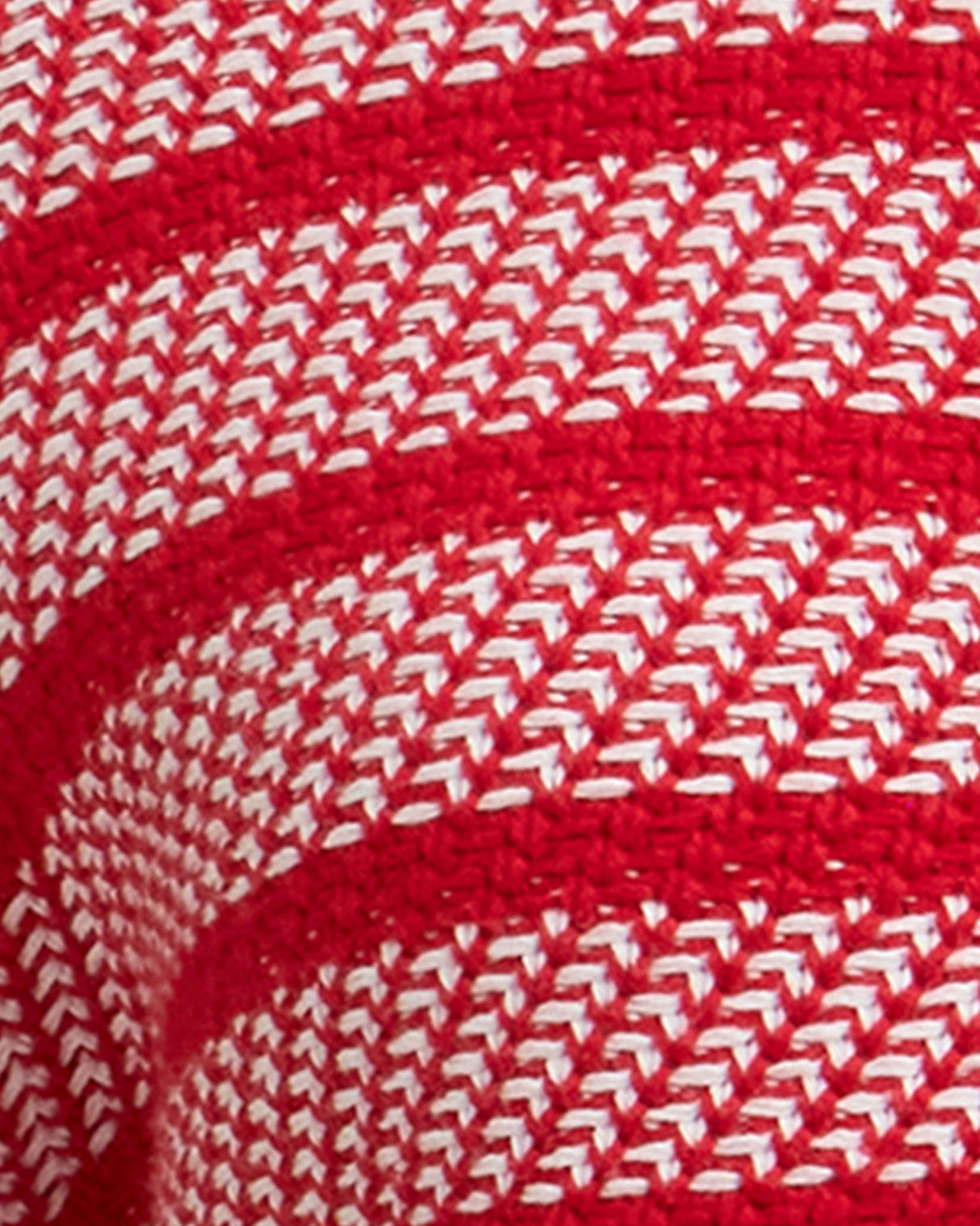 Poppy Red Polly Striped Knit Jumper