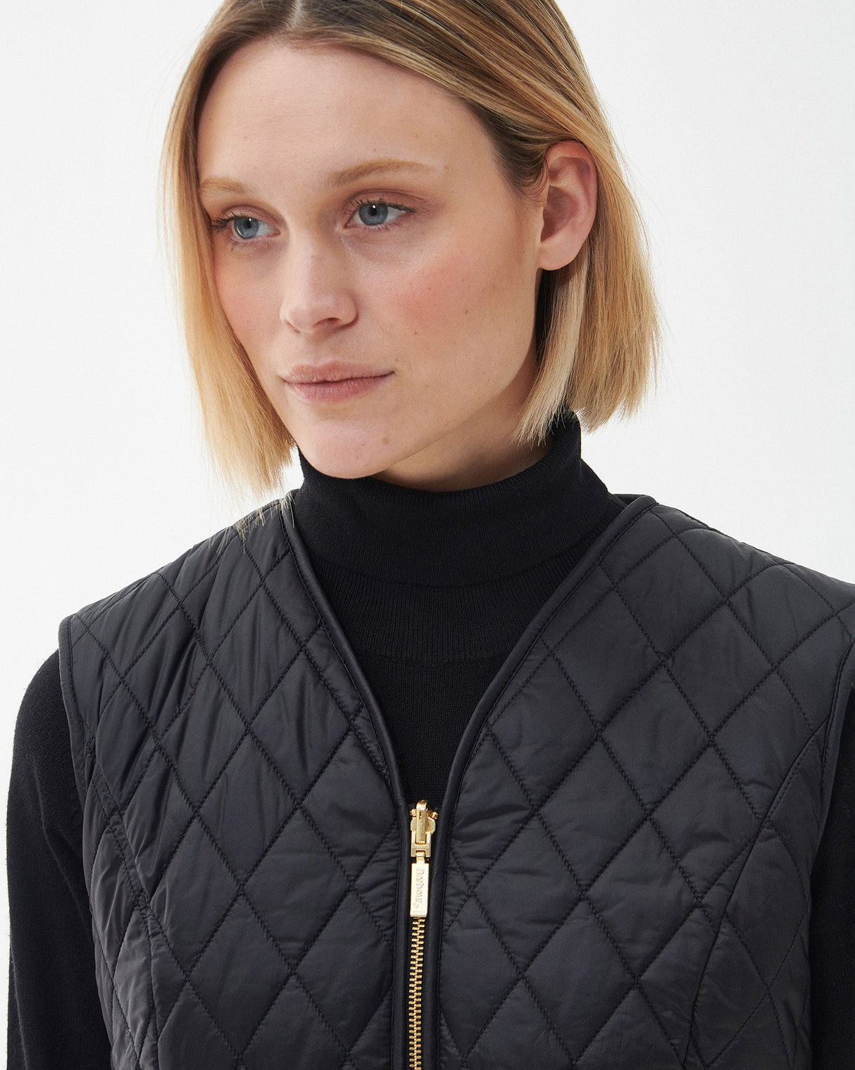 Black Markenfield Quilted Zip-In Vest Liner