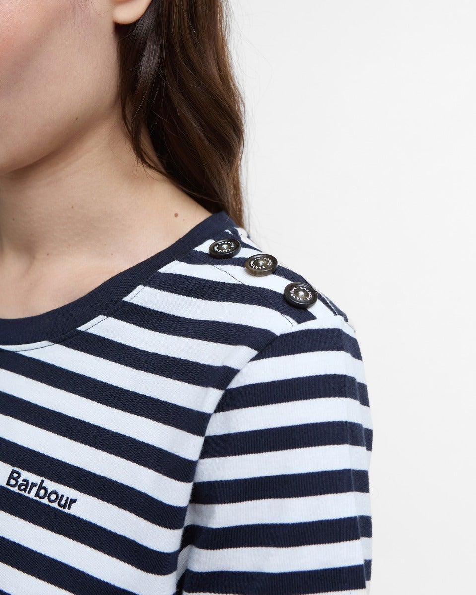 Navy & White Stripe Ferryside T-Shirt