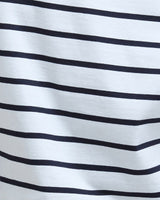 Cloud & Navy Stripe Bradley Cotton Top