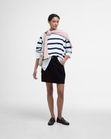 Cloud & Navy Stripe Delaney Sweatshirt