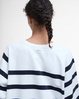 Cloud & Navy Stripe Delaney Sweatshirt