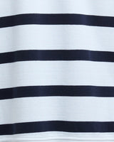 Cloud & Navy Stripe Delaney Sweatshirt