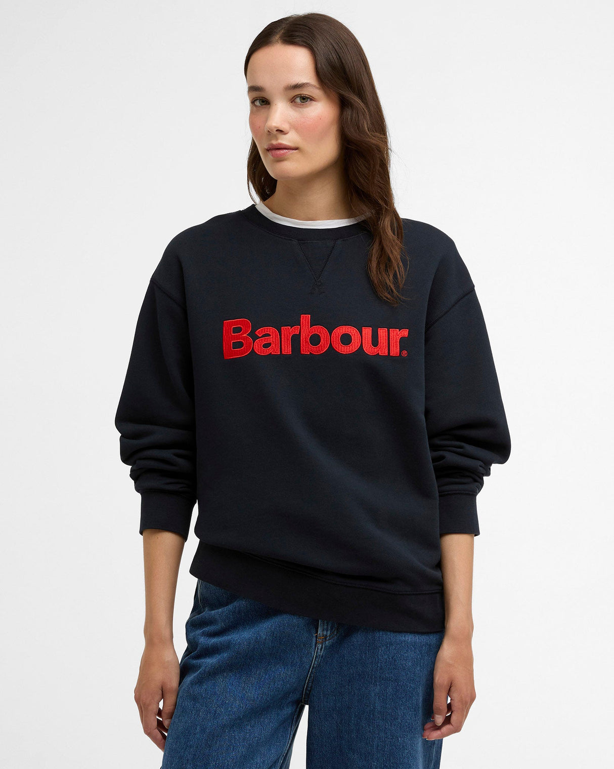 Navy-Hartland-Crew-Slogan-Sweatshirt