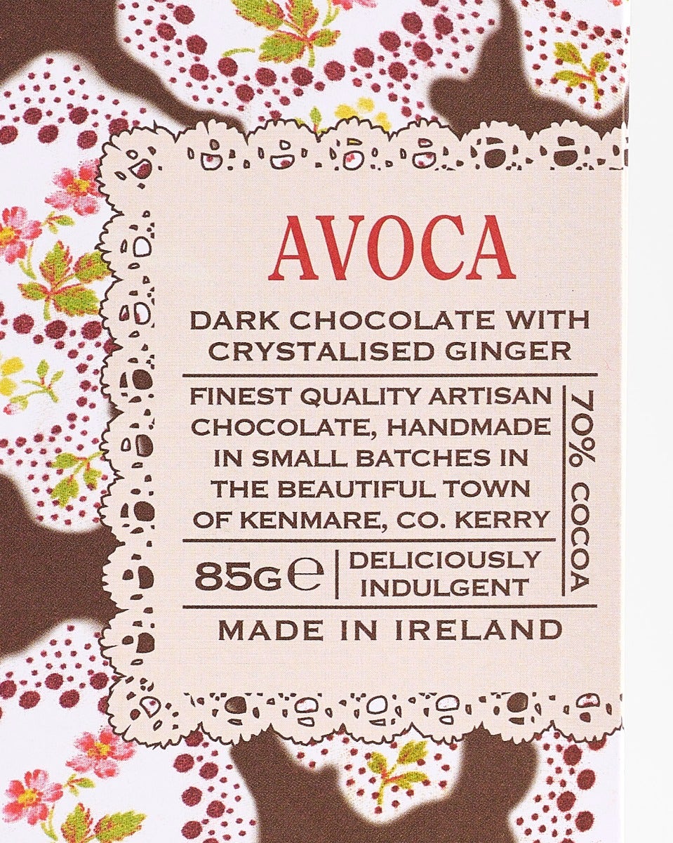 Avoca Dark Chocolate Bar with Ginger