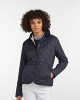 Navy & Pale Pink Deveron Quilt Jacket