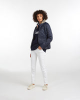 Navy & Pale Pink Deveron Quilt Jacket