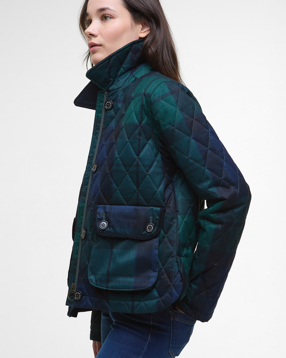 Blackwatch Tartan Louden Quilted Jacket