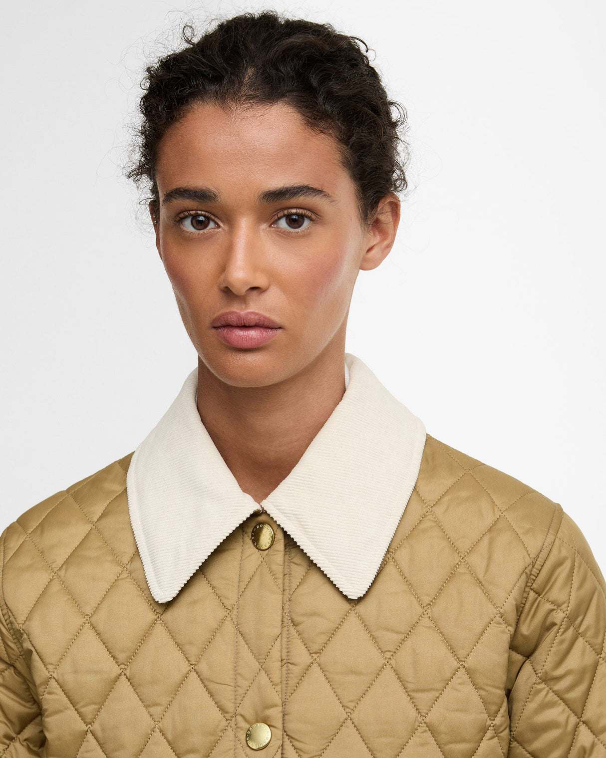 Sand Liddesdale Quilted Coat
