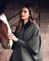 Olive Oakham Quilted Cape