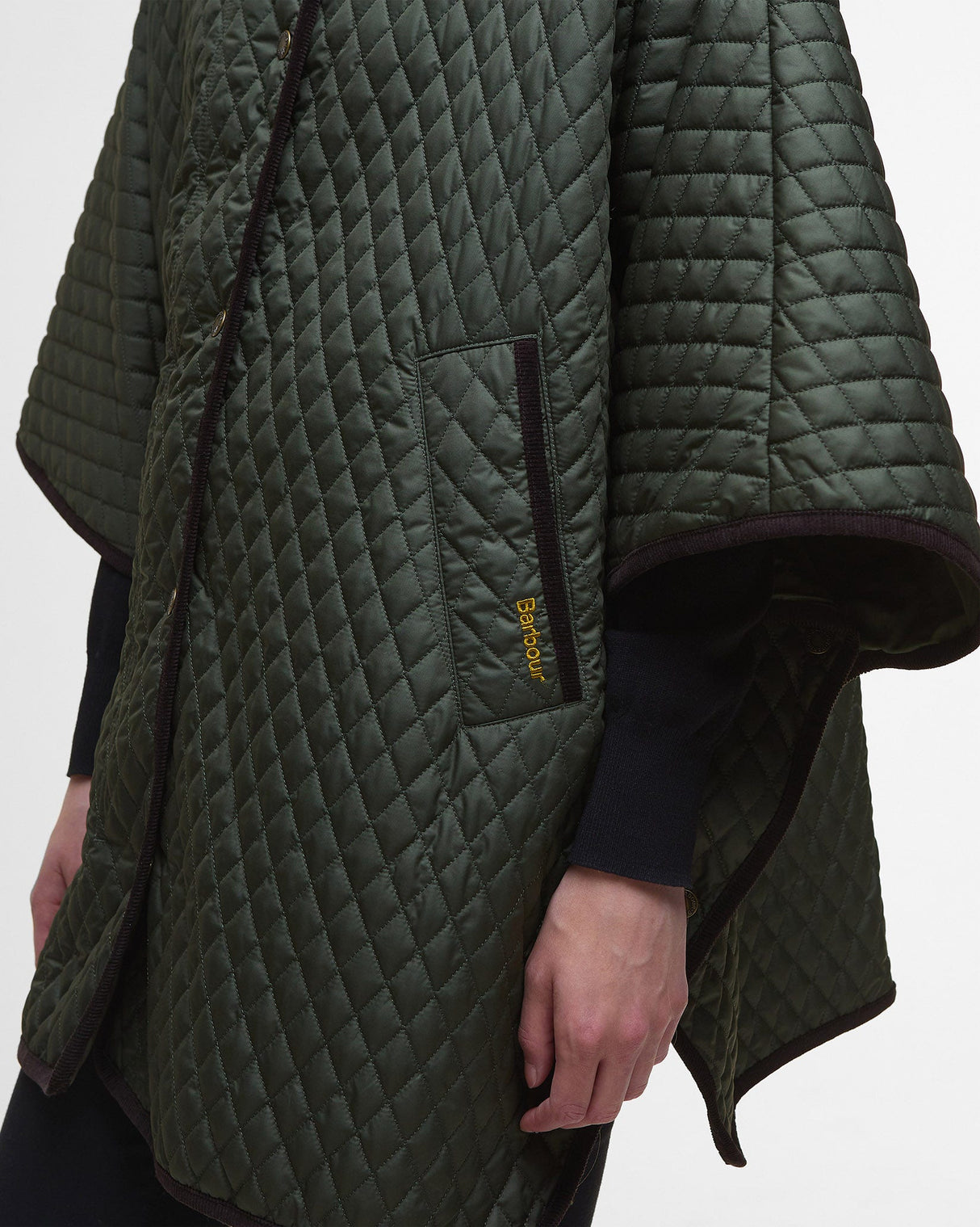 Olive Oakham Quilted Cape