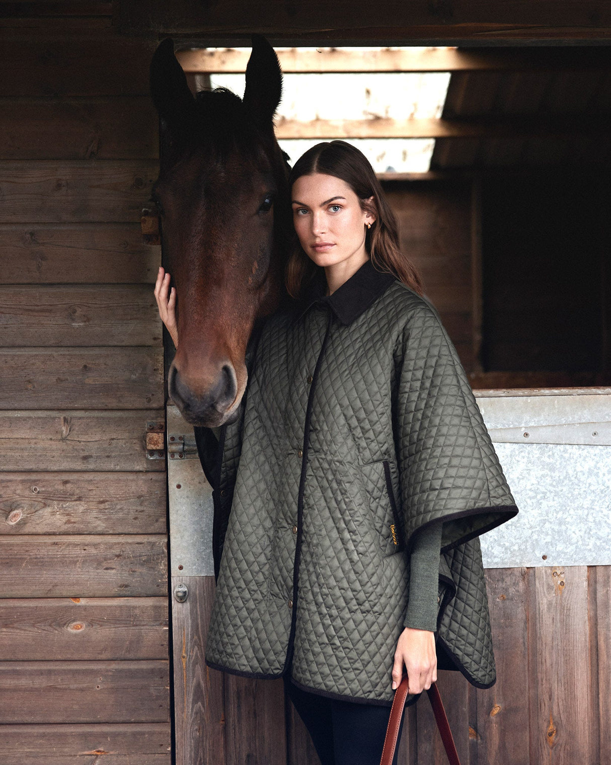 Olive Oakham Quilted Cape
