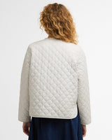 Mist Cashel Collarless Quilted Jacket
